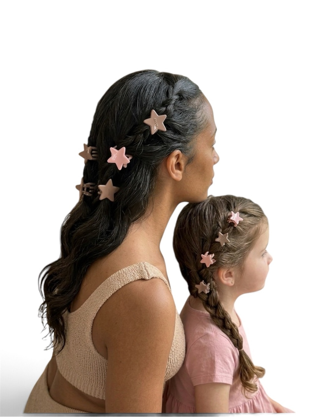 NWT SKIMS Mini Star Hair Clip 4-Pack Halite And Sienna OS
